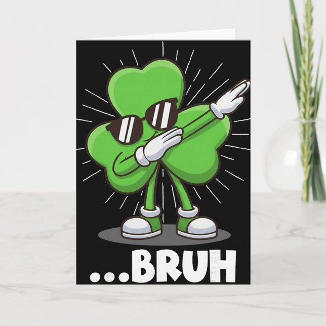 Dabba Shamrock Bruh Roligt St. Patricks dag  Kort (Framsida)