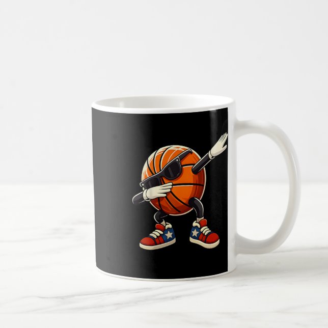 Dabba Sketll Ll Med Sungles Usa Flagga 4 Juli  Kaffemugg (Höger)