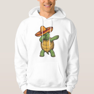 Dabba Sköldpadda Sombrero Vintage Vektor Design_1 Hoodie