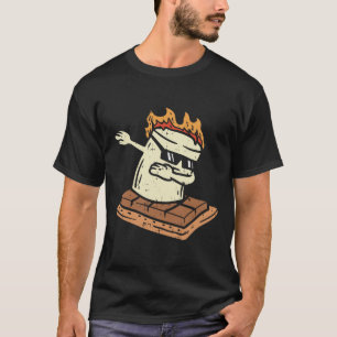 Dabba Smore Marshmallow Söt Dab Dans Camping C T Shirt