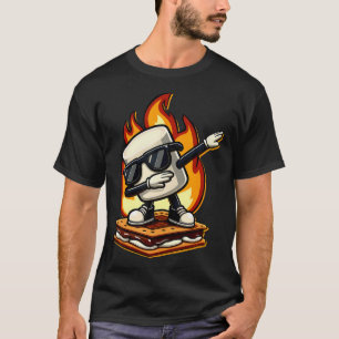 Dabba Smore Marshmallow Söt Dab Dans Camping T Shirt