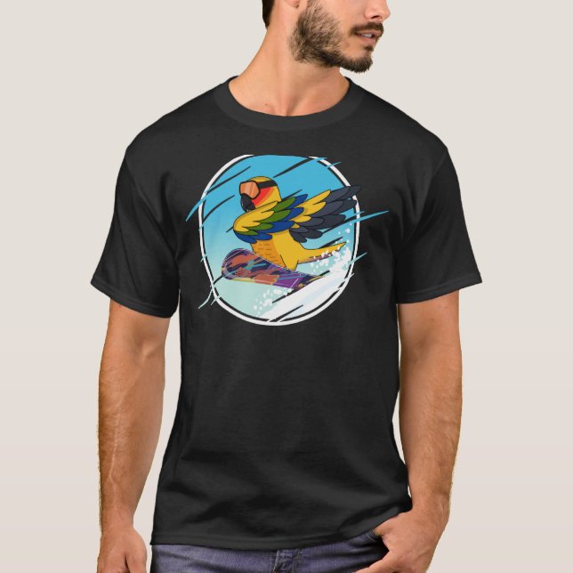 Dabba snöbräda papegoja I Sun Conure T Shirt (Framsida)