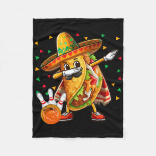 Dabba taco spelar bowling Cinco De Mayo-spelare Fleecefilt