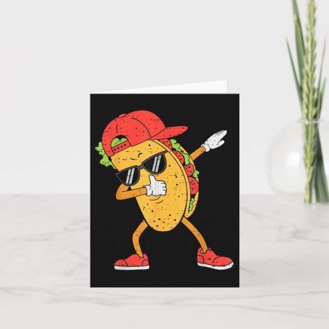 Dabba Tacos Dab Cinco De Mayo Mexikanska Pojkar Sm Kort (Framsida)