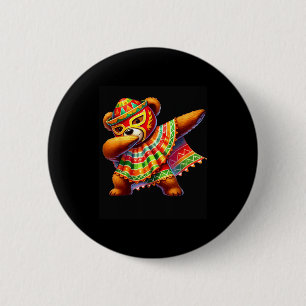 Dabba Teddybjörn Lucha Libre Cinco De Mayo Mexikan Knapp