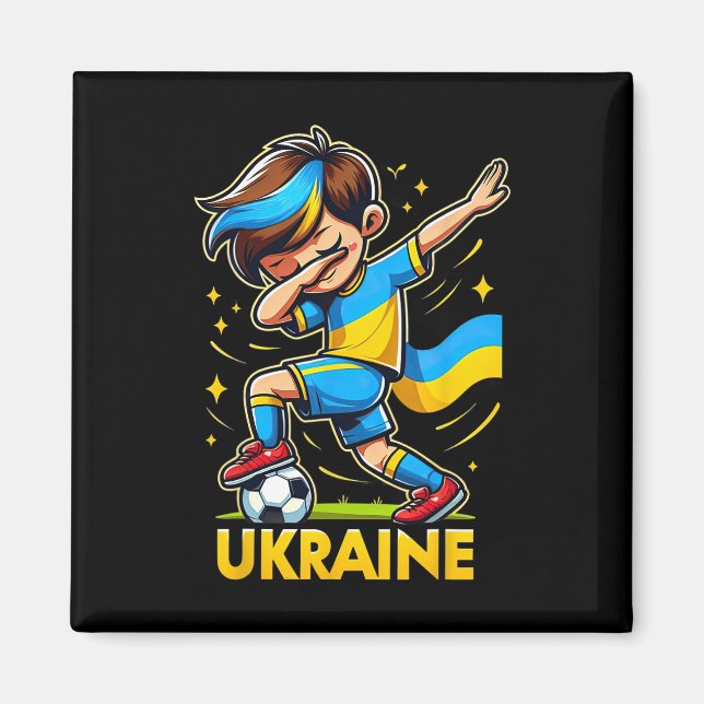 Dabba Ukraina Barn Fotbollströja Med Uk Magnet (Framsidan)
