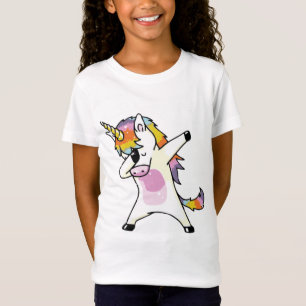 Dabba Unicorn Cute Rainbow Birthday Girl T Shirt