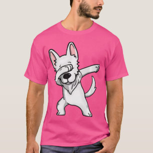 Dabba vit tysk herde Dab-dans T Shirt