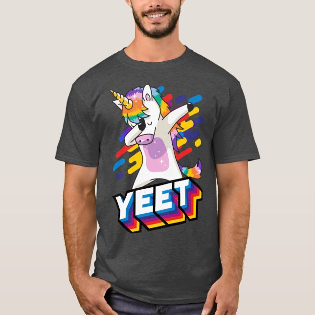 Dabba Yeet Enhörningsvänner T Shirt (Framsida)