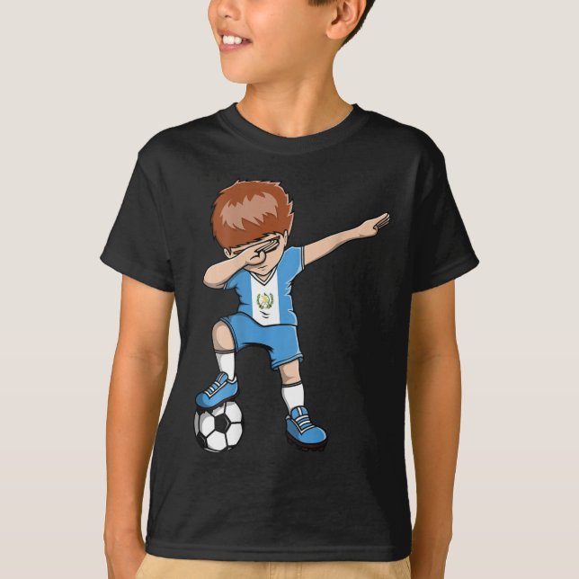 Dabbaande fotbollspojke Guatemala Tröja Guatemalan (Framsida)