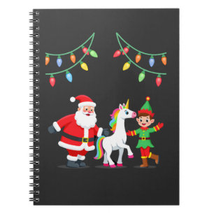 Dabbaing jul tomte enhörning jul barn pojkar män anteckningsbok