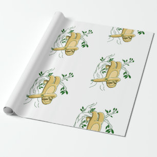 dabbande dans hängning lustig presentpapper