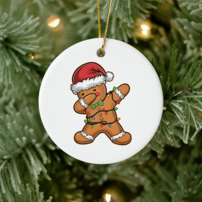 Dabbar Gingerbread Träd Ljus Jul Julgransprydnad Keramik (Träd)