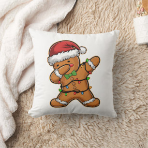Dabbar Gingerbread Tree Ljus Jul Kudde