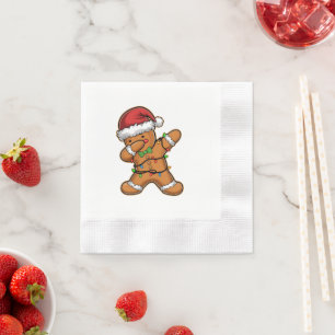 Dabbar Gingerbread Tree Ljus Jul Pappersservett