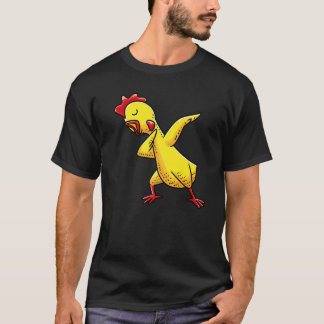 Dabbar gummikyckling män kvinnor barn t shirt