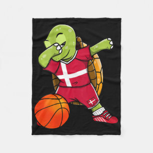 Dabbar sköldpadda Danmark Jersey Danska skelettäls Fleecefilt