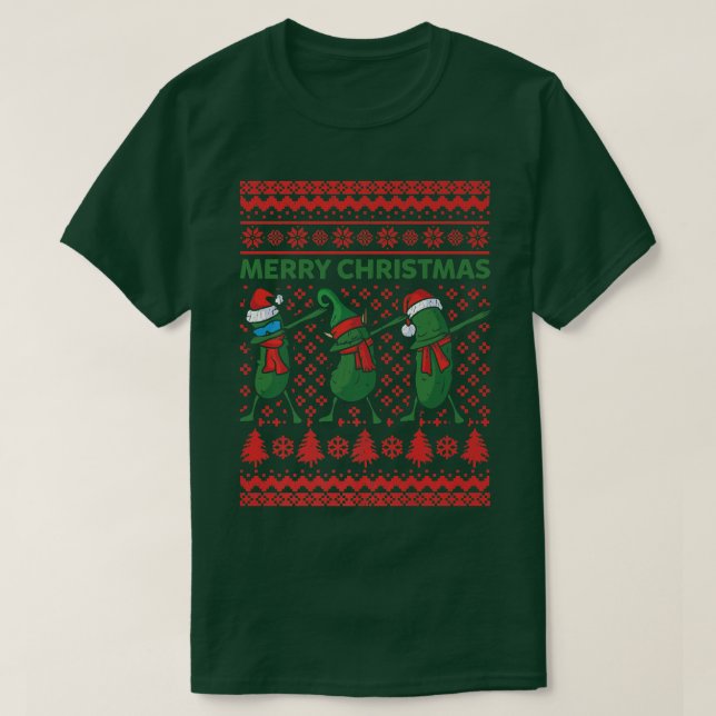 Dabbburkar med jultomten Vegan T Shirt (Design framsida)