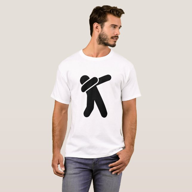 Dabber t-skjorta med klicksymbolen tee shirt (Hel framsida)