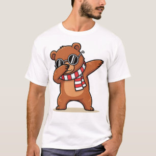 Dabbig Björn Rolig Söt Björn Dab Dans T Shirt
