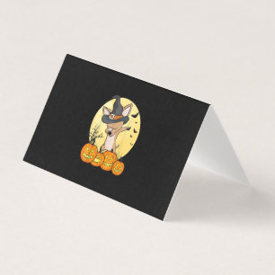 Dabbig chihuahua dab dans rolig hund halloween kort