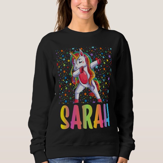 Dabbig enhörning Sarah T Shirt (Framsida)