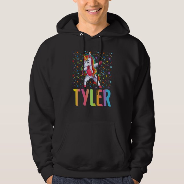 Dabbig Enhörning Tyler Hoodie (Framsida)