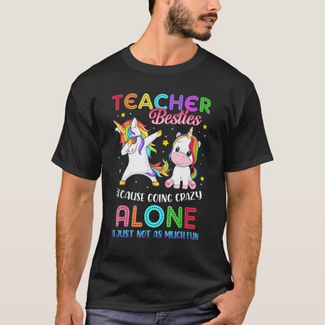 Dabbig enhörninglärare t shirt (Framsida)