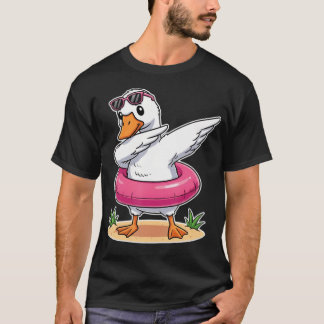 Dabbig gås Rolig anka Sommar Strand Pool T Shirt