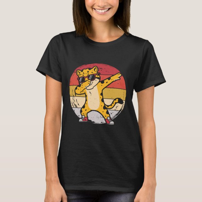 Dabbig Gepard T Shirt (Framsida)