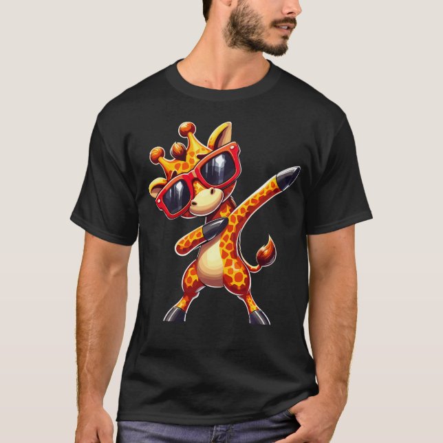 Dabbig Giraff Med T Shirt (Framsida)