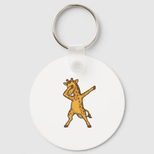 Dabbig giraff Vintage gravering T-shirt design_1 Nyckelring