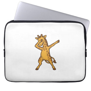 Dabbig Giraff Vintage Gravyr T-Shirt Design_1 Laptop Fodral