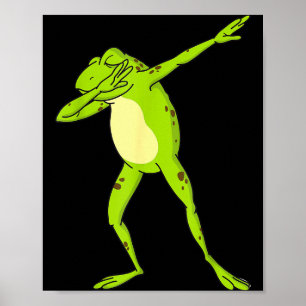 Dabbig groda för barn- pojkar & Flickor Rolig Poster