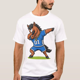 Dabbig häst Roligt Sött Dab-dans T Shirt