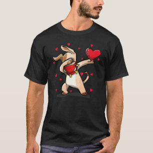 Dabbig hund använder ansiktsmask Dab-dans Roligt A T Shirt