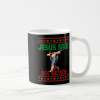 Dabbig jultomte säger sex sju 67 meme ful jultröja