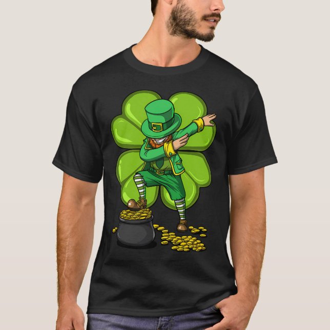 Dabbig Leprechaun T Shirt (Framsida)
