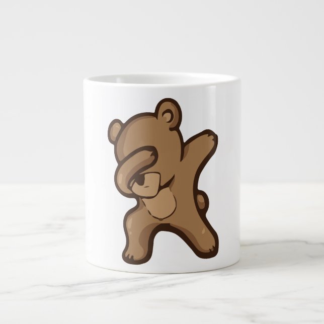 Dabbig Panda, Rolig Panda dab-dans  Jumbo Mugg (Framsidan)