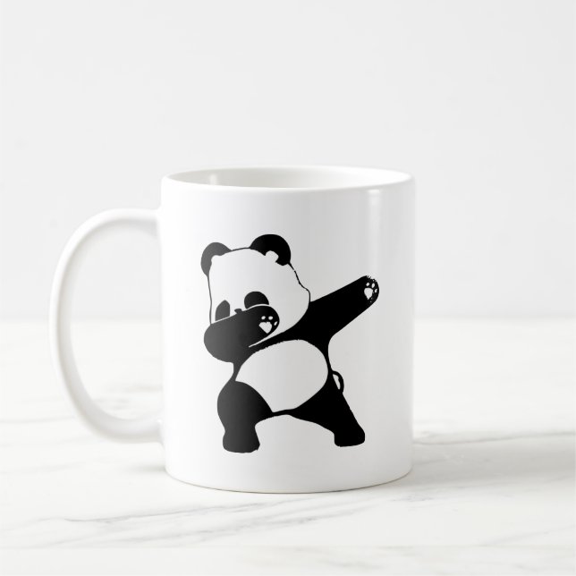 Dabbig Panda, Rolig Panda dab dansar  Kaffemugg (Vänster)