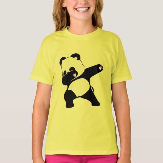 Dabbig Panda  T Shirt (Framsida)