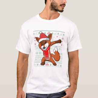 Dabbig räv ful jul t shirt