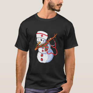 Dabbig snömannen jultomten jul dab Xmas sjuksköter T Shirt