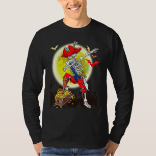 Dabbigande pirat skelett Dab Barn Halloween kostym T Shirt