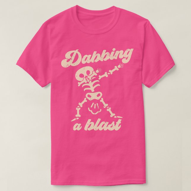 Dabbing a Blast Funny Skeleton Fart Joke T Shirt (Design framsida)