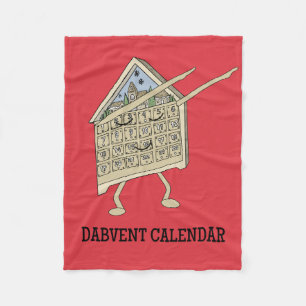 Dabbing Adventskalender Rolig Kristna Religiösa Fleecefilt