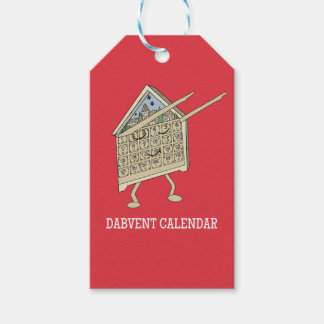 Dabbing Adventskalender Rolig Kristna Religiösa Presentetikett