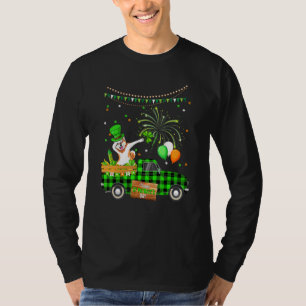 Dabbing Akita Hund Shamrock St patrick's day T Shirt