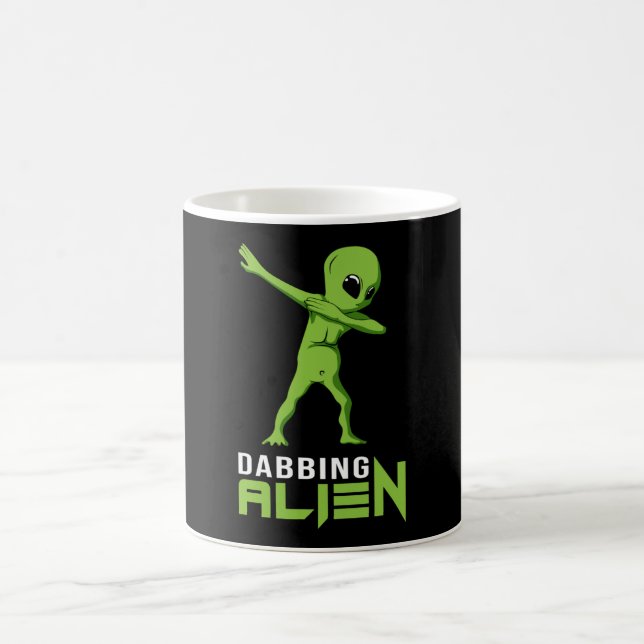 Dabbing Alien Area 51 Ufo Space-Utomjordingar Lust Kaffemugg (Center)