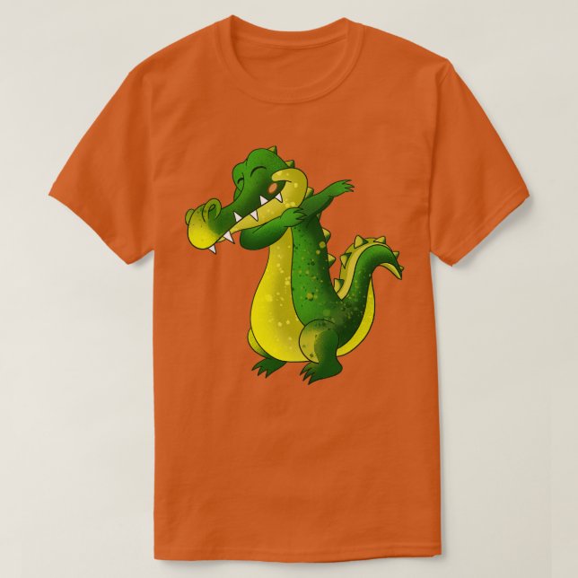 Dabbing Alligator T Shirt (Design framsida)